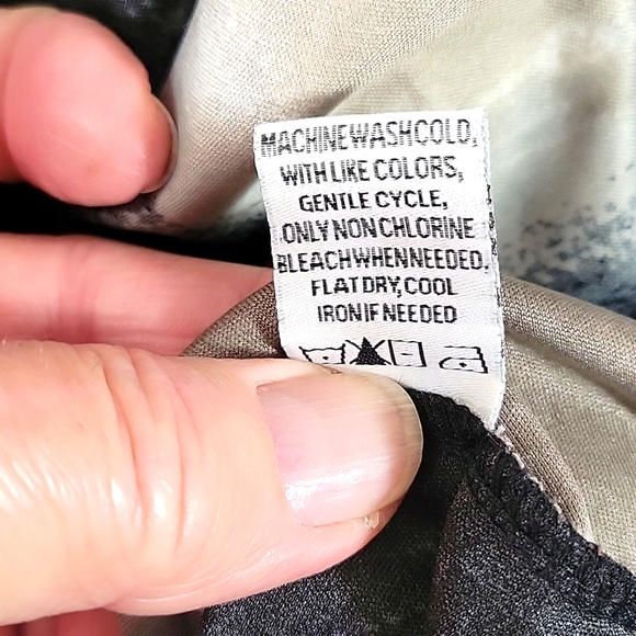 "Frazzle" Chevron 3/4 Sleeve Long Tunic Size L - Picture 8 of 9